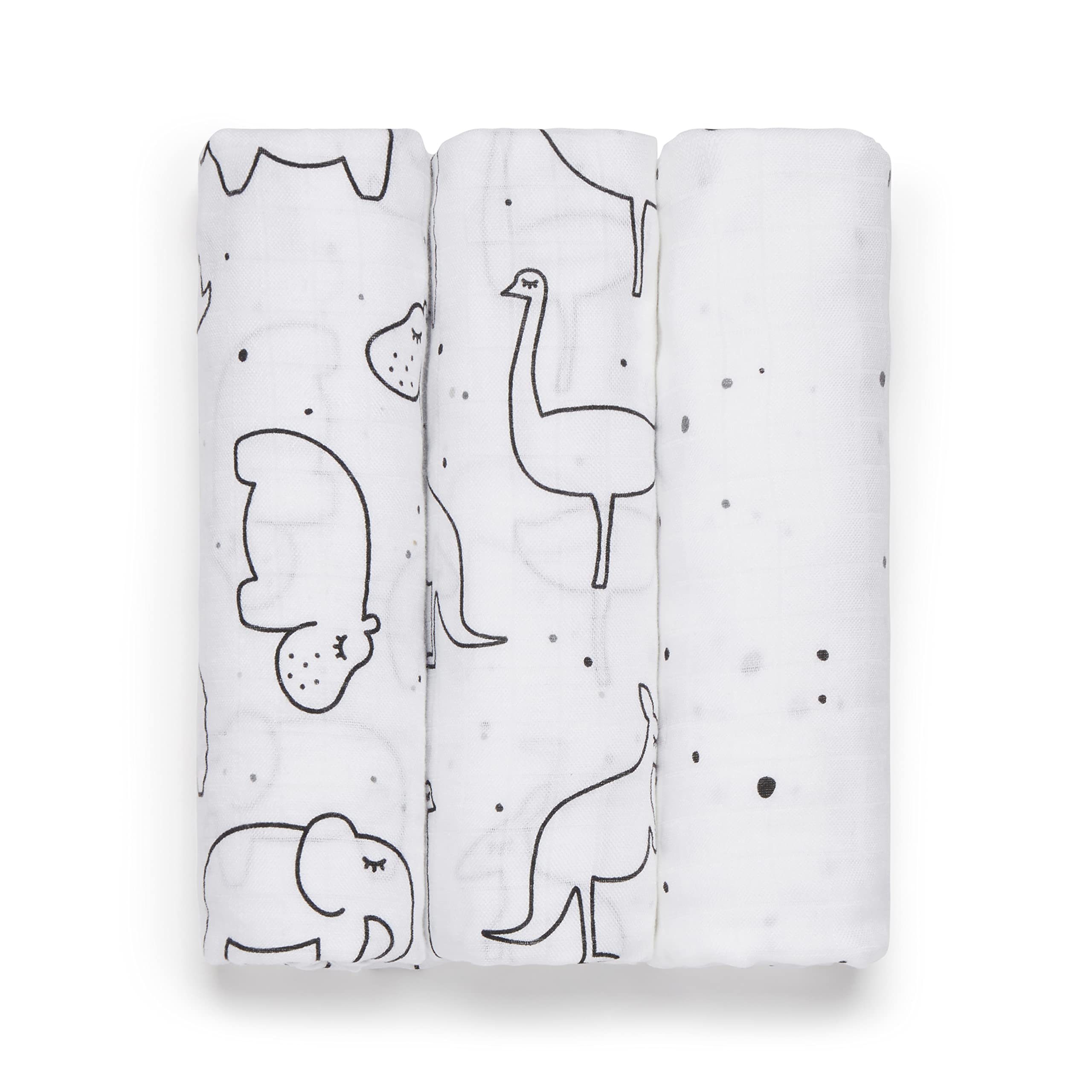 Panda Freckles Bamboo Baby Muslins (Squares, )