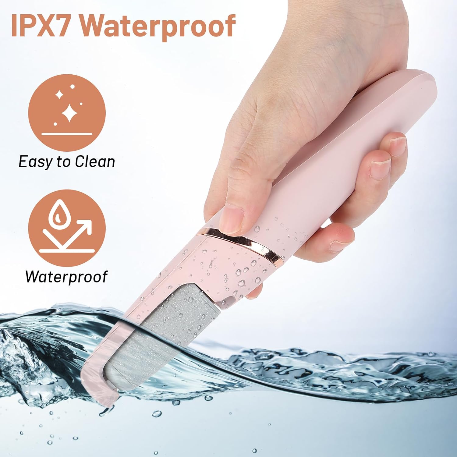 Electric Foot Callus Remover, Electric Callus Remover Professional Pedicure Tool, Rechargeable Foot Pedicure Kits for Dry, Dead, Cracked, Hard Skin, Men, Women, Dead Cracked Hard Skin Calluses - Image 5