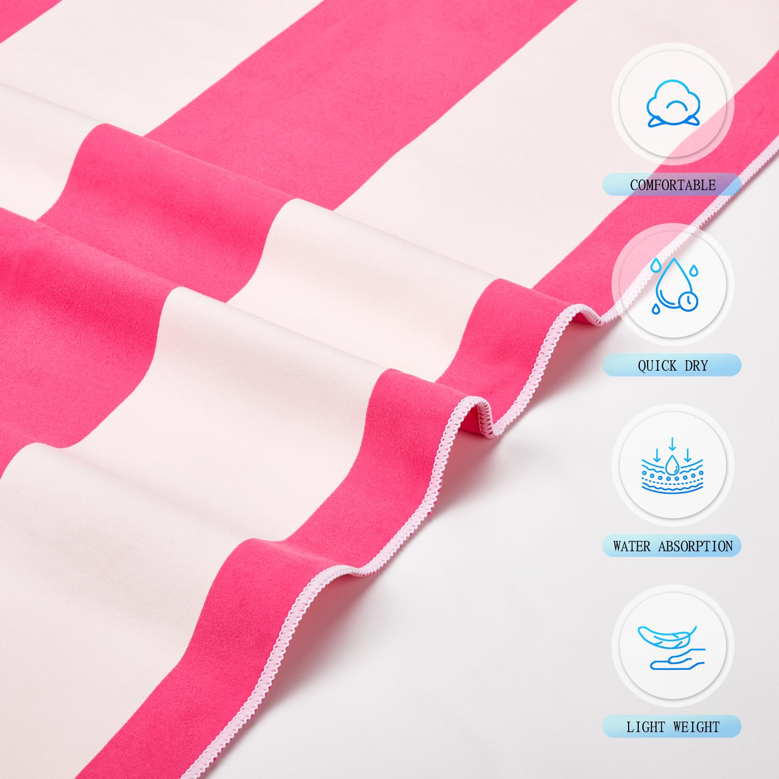 Serviette De Plage Microfibre Violet Femme Homme Enfant, Drap De Plage Xxl Serviette Plage Anti