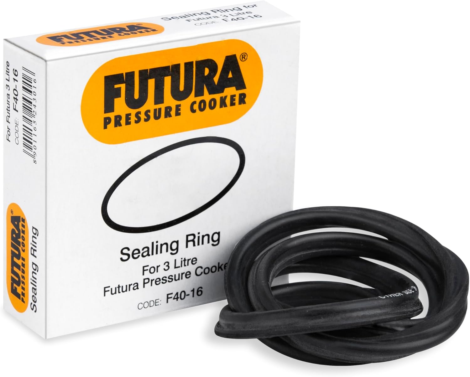 FUTURA Rubber Futura Sealing Ring For 3 Litre Futura Pressure Cooker, Black, Standard (BGF) FUTURA Rubber Futura Sealing Ring For 3 Litre Futura Pressure Cooker, Black, Standard (BGF)