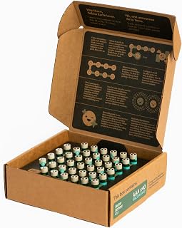 Better Battery Alkaline AAA Batteries - Long Lasting Performance Carbon Neutral Batteries with Storage Box and Recycling Program – 40 Pack