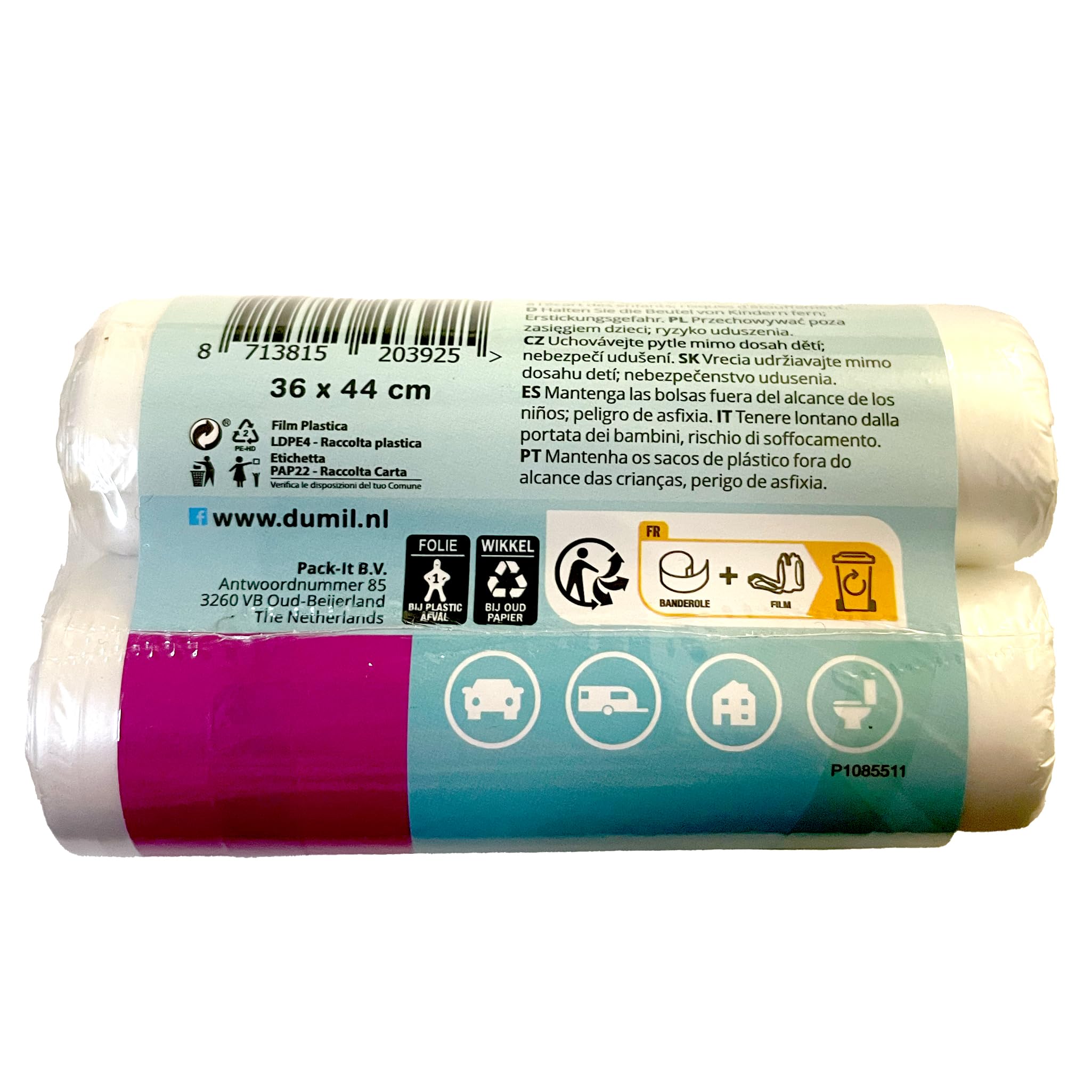 Profissimo Sacchetti per la spazzatura con manici, da 20 L, 25 pz Profissimo Sacchetti per la spazzatura con manici, da 20 L, 25 pz