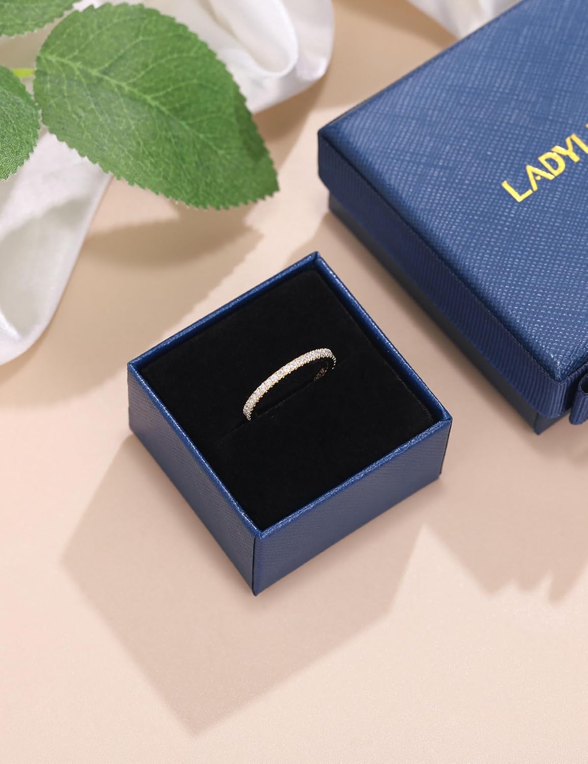 Ladylike Moissanite Wedding Band Full Eternity Rings for Women Sterling Silver Stackable Engagement Anniversary Band Size 4-11 - Image 6