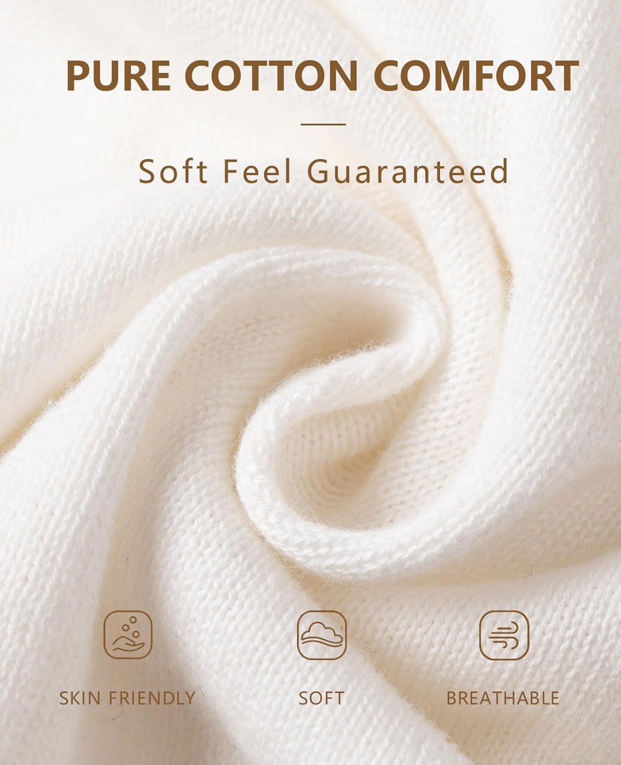 QUALFORT Women's 100% Cotton Lightweight Cardigans Long Sleeve Knitted Button Down Sweater - Image 7