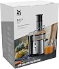 WMF Kult X Juicer Electric Fruit Vegetables 500 W for Large Fruit Pieces Juice Jug 1.2 L Foam Filter 2 Speed Settings Stainless Steel Matte