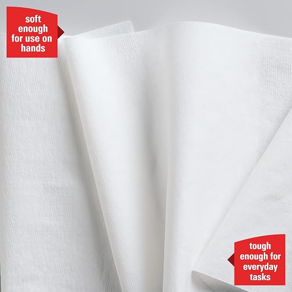 WypAll GeneralClean L30 Cloths Heavy Duty Cleaning Wipes (05843), Strong and Soft Bulk Paper Wipers, White (70 Sheets/Roll, 24 Rolls, 1,680 Sheet Total)