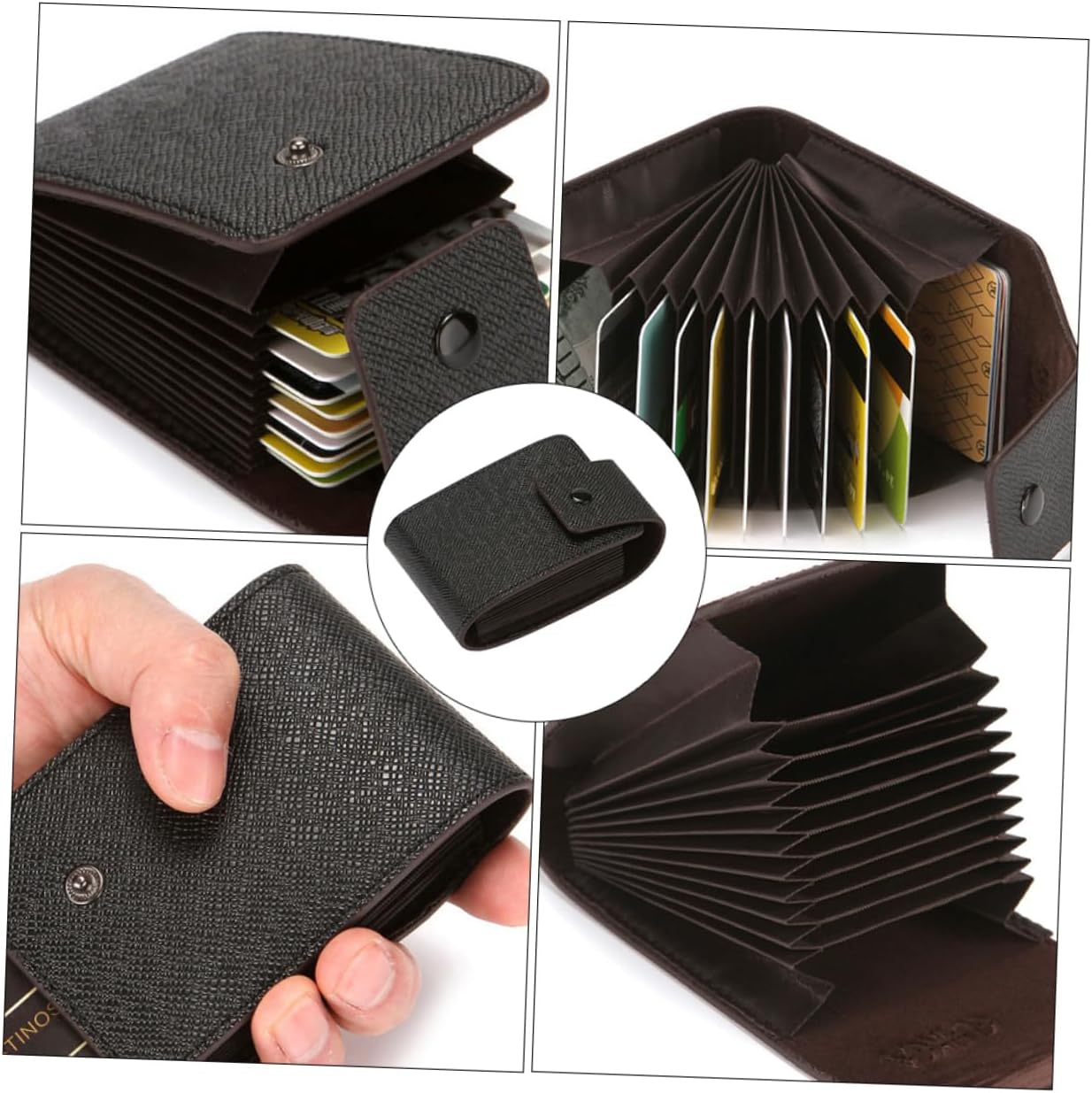 VALICLUD 1pc Multifunctional Card Storage Pouch Compact Accordion Holder for and Business Cards and Organized Design for Outdoor Use