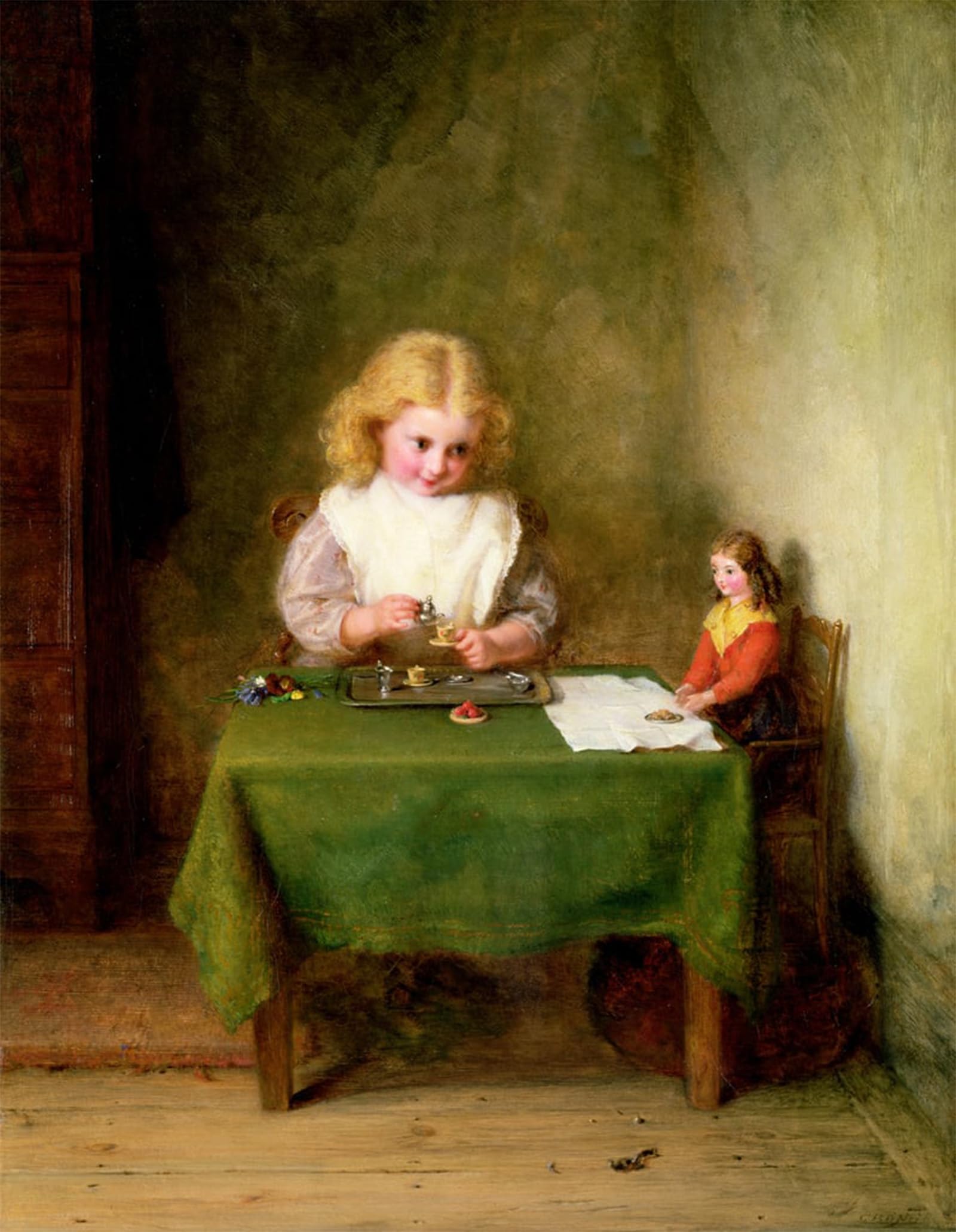 Lienzo Il Tete a Tete Tea de George Bernard Cuadro Decorativo 60x90cm 5