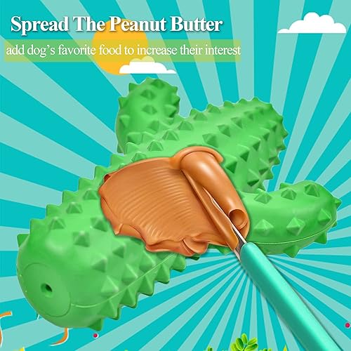 Miniatura 5 de Juguetes para perros para masticadores agresivos, juguetes de cactus para perros grandes y pequeños, juguete chirriante ultra duradero, juguetes