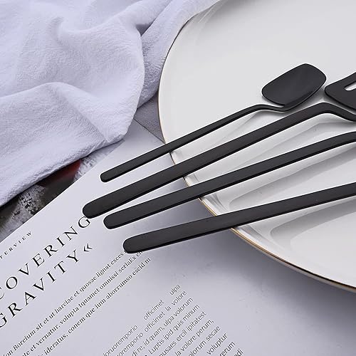Miniatura 3 de Juego de cubiertos de acero inoxidable 304 de 4 piezas, juego de cubiertos de acero inoxidable para el hogar, hotel, restaurante, juego de