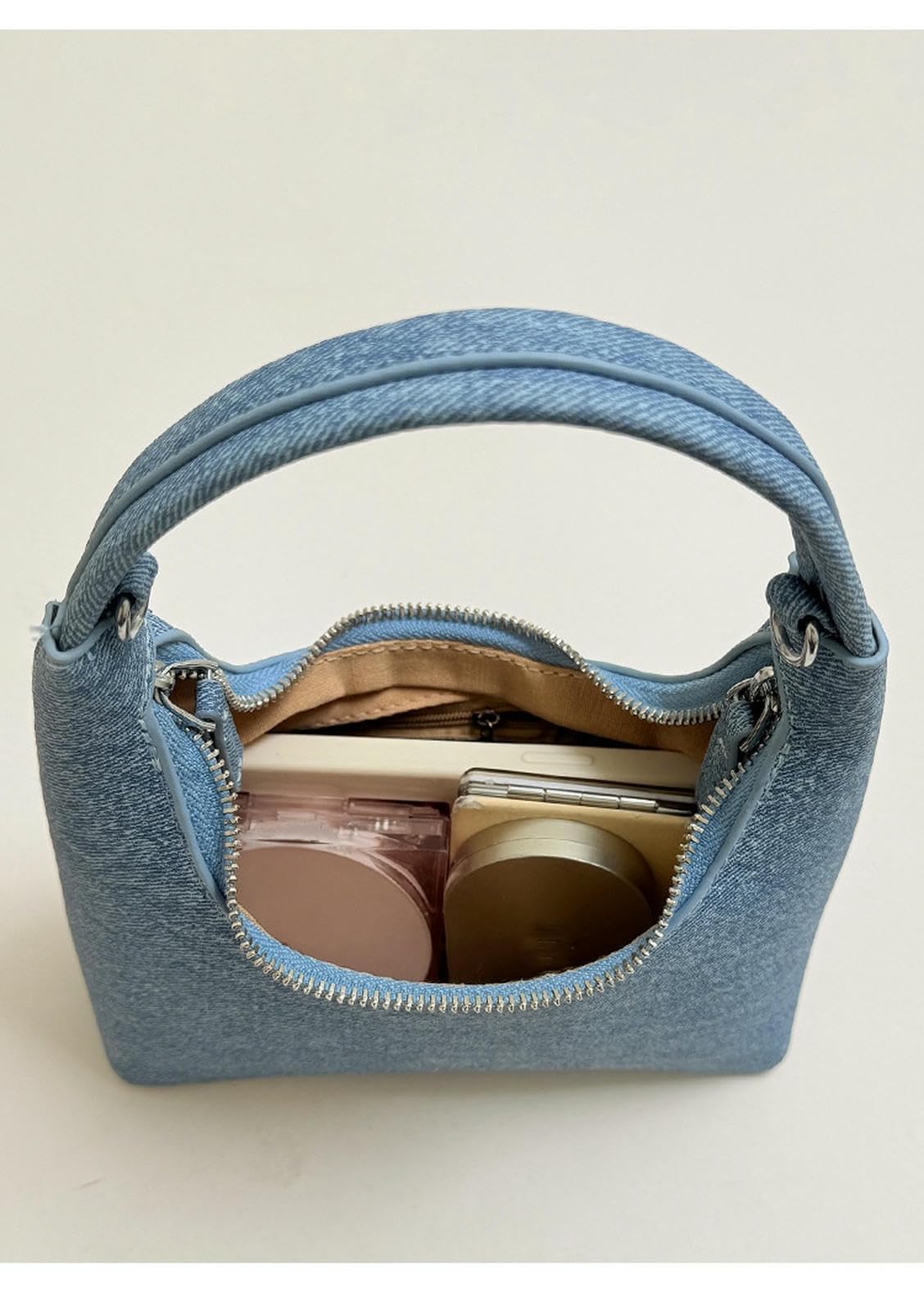 Borse da Donna Borsa A Tracolla/A Spalla da Donna in Denim Stile retrò, Casual, con Tracolla Regolabile.