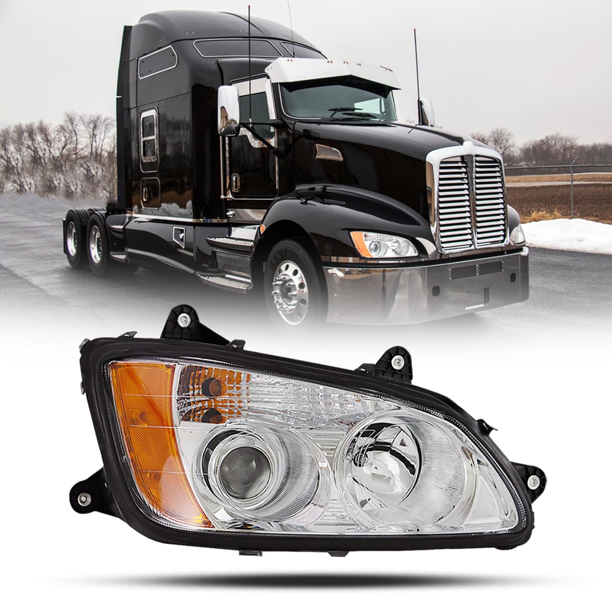 Amazon.com: Sterlix Headlights for Kenworth T660 T170 T270