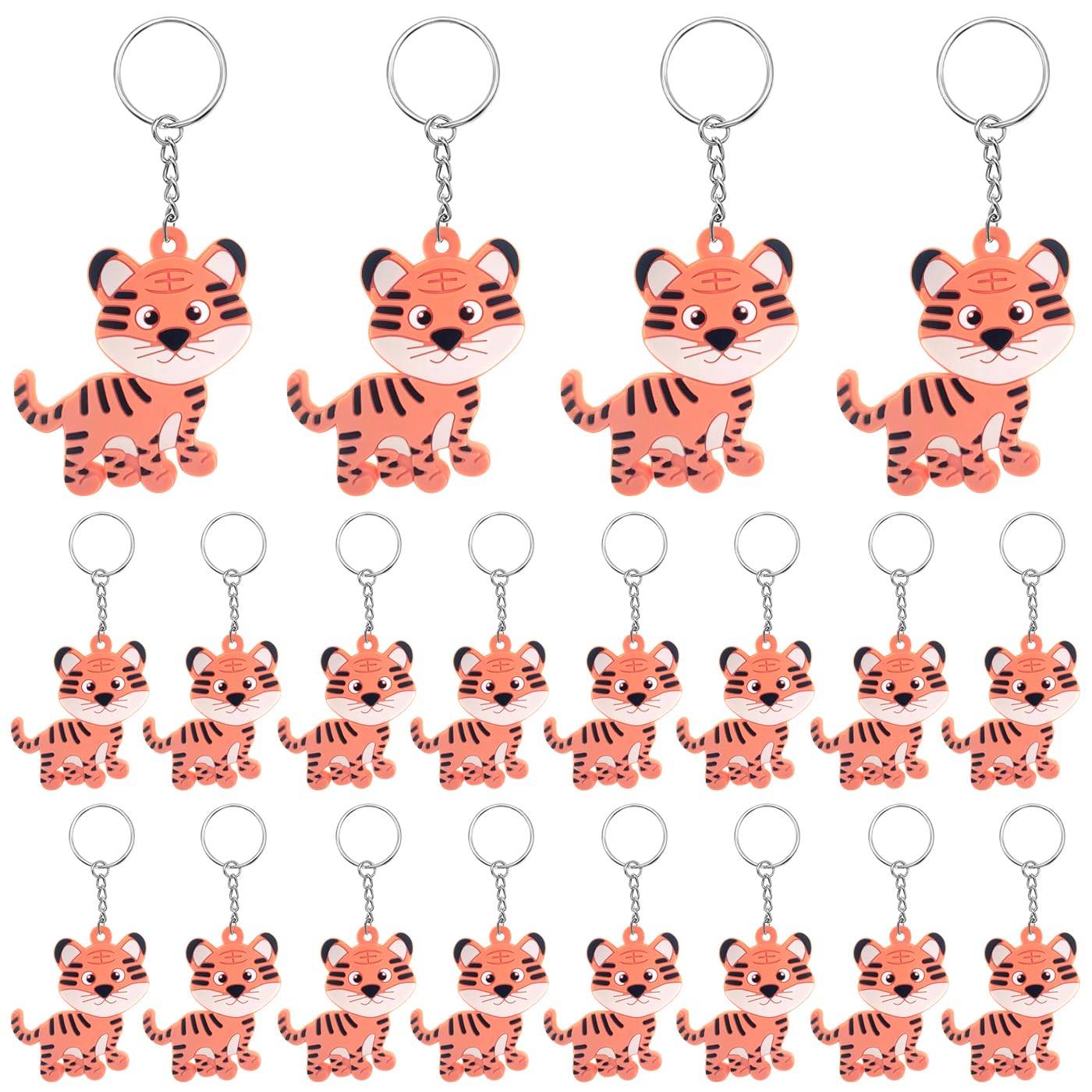 MEIYIFAN 30 Pezzi Mini Portachiavi,Portachiavi con Animali dei Cartoni Animati,Porta Chiavi Idea Bomboniera,Regali dei Bambini Premio,per Bambine Ragazze Regalo Festa Compleanno Bomboniere
