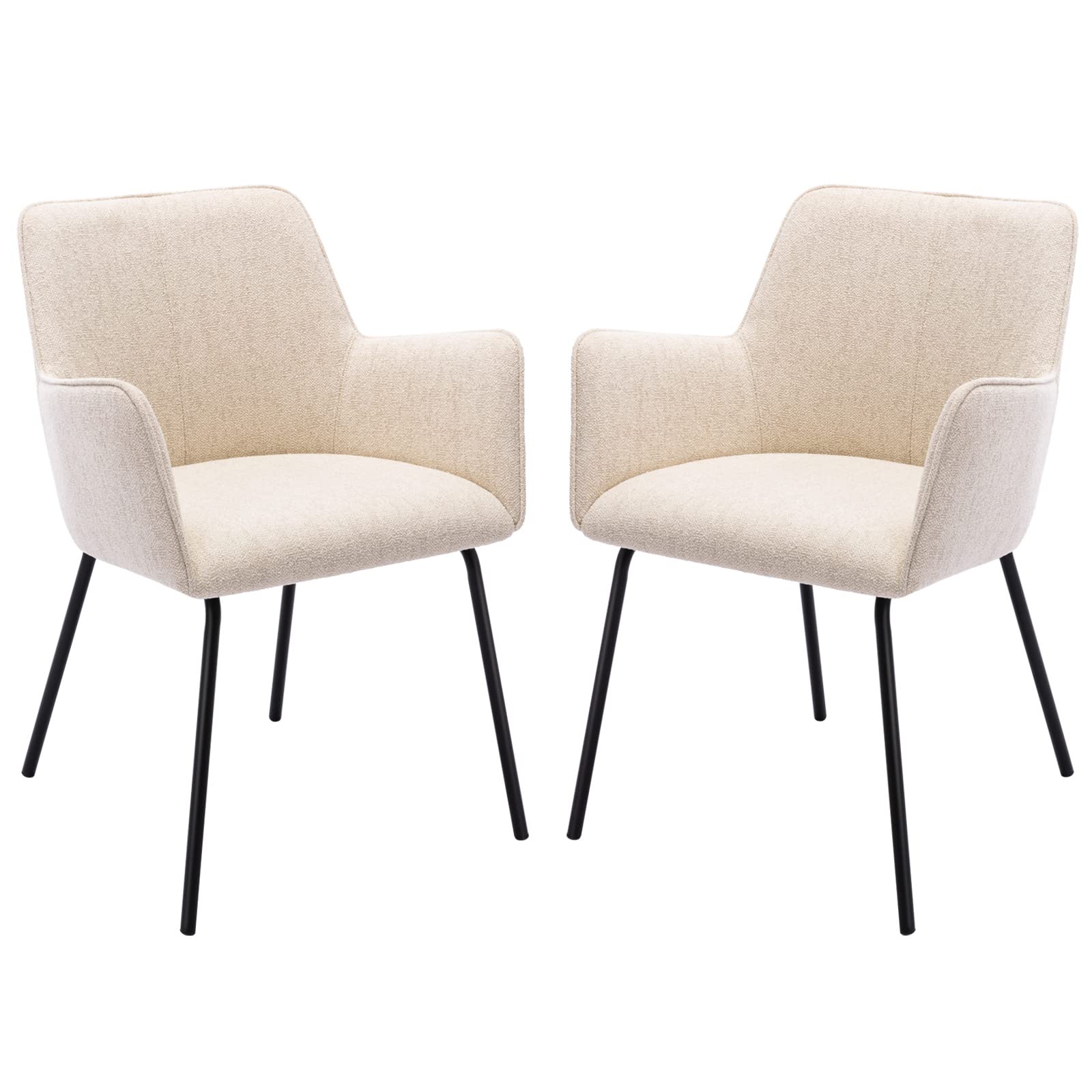 ONEVOG Classic Fabric Dining Chairs Set of 2, Kitchen & Dining Room