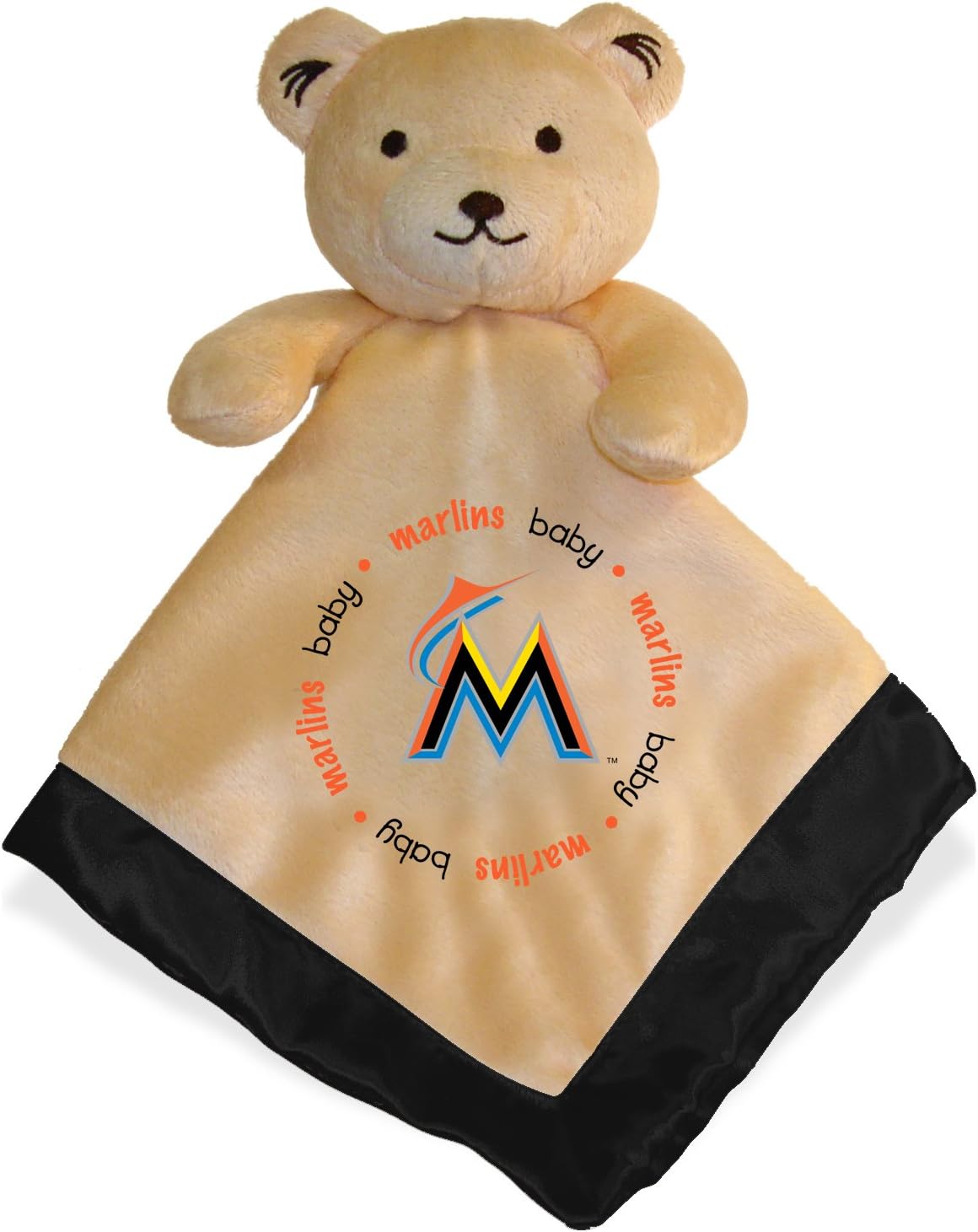 Baby Fanatic Security Snuggle Bear Blanket - 14" x 14" MLB Baseball Infant Gift Set