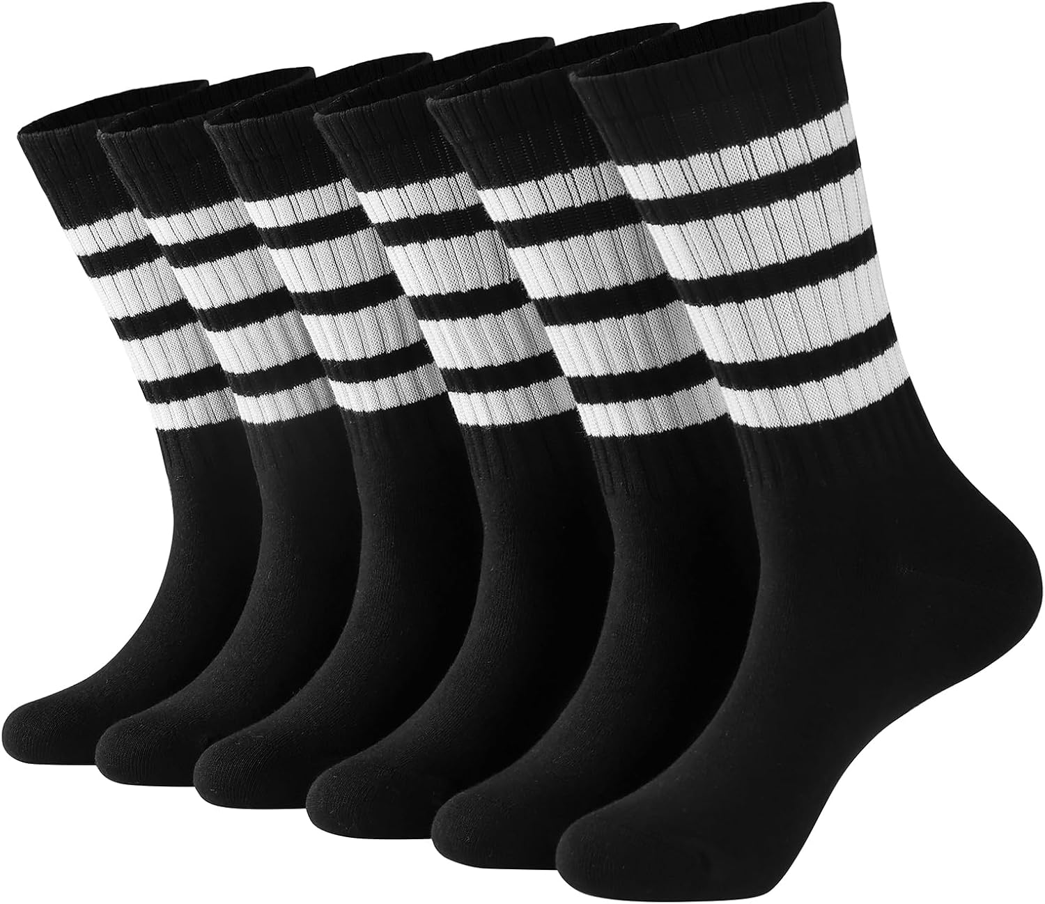 crew socks for women/Men - Retro Sport Socks Breathable Cotton, Seamless Comfort