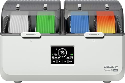 Creality Space Pi X4L - Secador de filamentos con 4 carretes y caja de almacenamiento de filamentos dobles de 200 W, calor PTC, secado rápido
