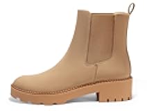 Womens Platform Chunky Low Heel Slip on Chelsea Boots Suede Elastic Ankle Boots