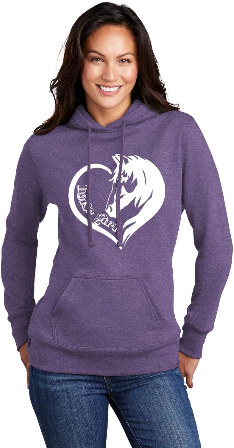 Go All Out Horse Girl Loves Horses Gift Idea Mens Women Youth Sweatshirt Hoodie