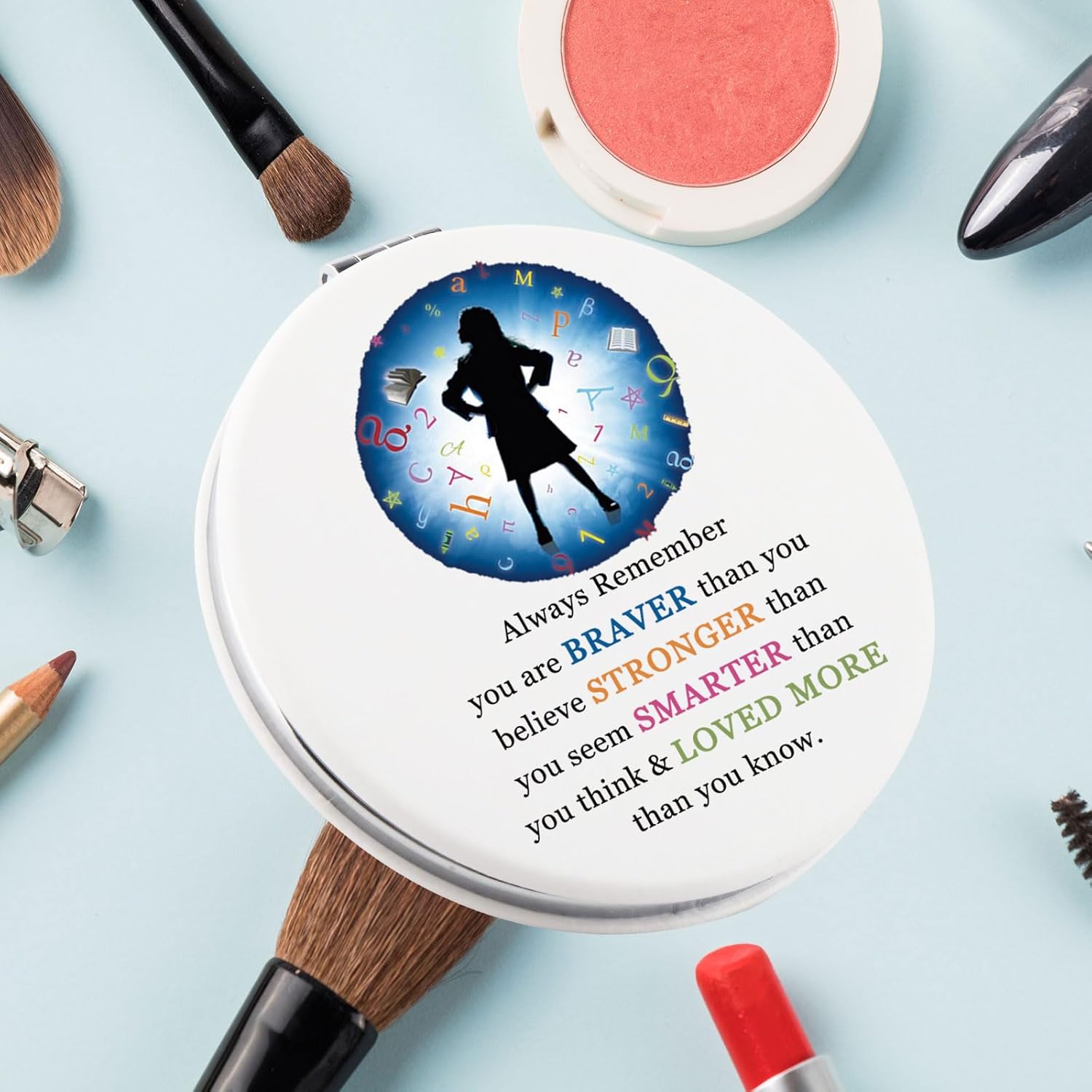 SEIRAA Family Musical Pocket Mirror Family Musical Gifts Family Musical Makeup Mirror Family Musical Merchandise (1 2 Girl) - Image 5