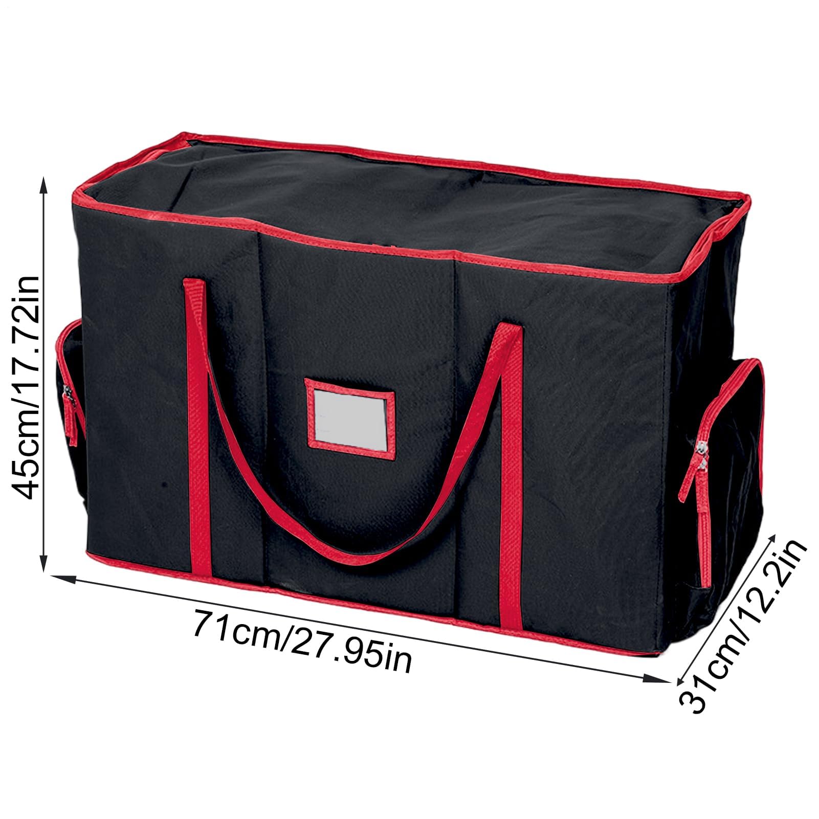 Contenitore natalizio | Organizzatore di decorazioni natalizie di grande capacità, borse organizer per palline, nastri, pendenti, lanterne, statuette, ghirlande, alberi artificiali, appartamento