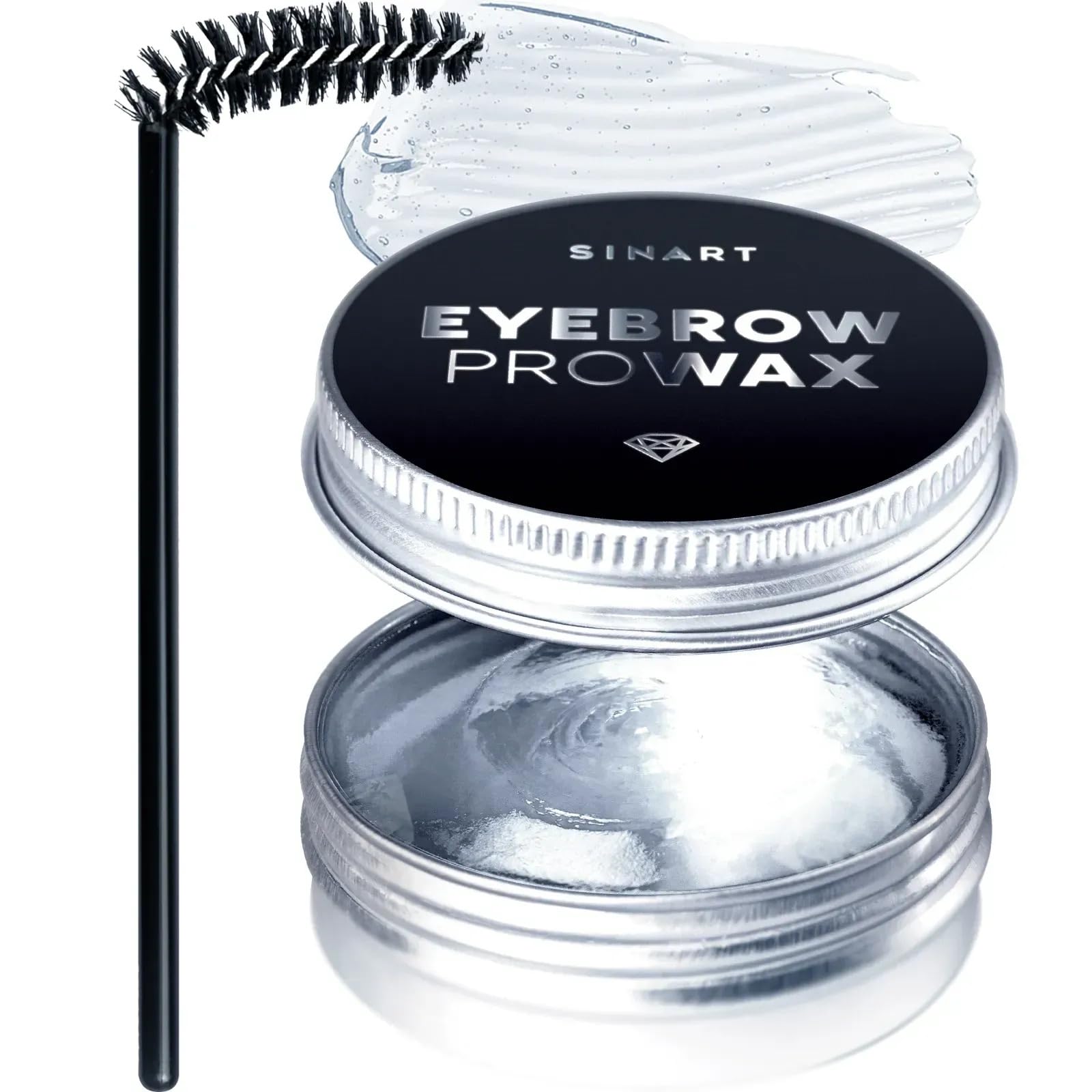 Brow Styling Gel with Pro Wax, Clear Waterproof Shaping Soap, Lamination Effect for Fluffy Brows