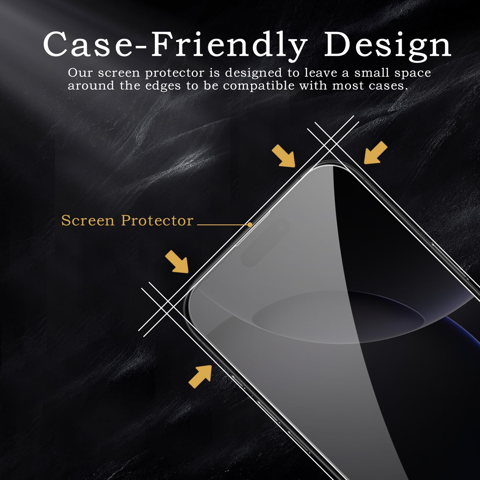 Pellicola protettiva per la privacy per iPhone 16 Pro Max, accessori in vetro temperato infrangibile, pellicola in vetro temperato anti spia, compatibile con custodie, ultra resistente, durezza
