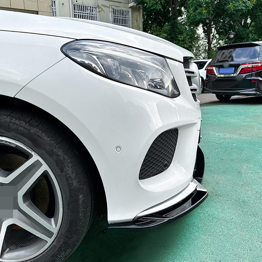 IENQBVL Spoiler Anteriore In Nero Lucido Per Mercedes GLE W166 C292 43 AMG GLE 350/400/450/500 2015-2018 – Lip Trim Cover Tuning