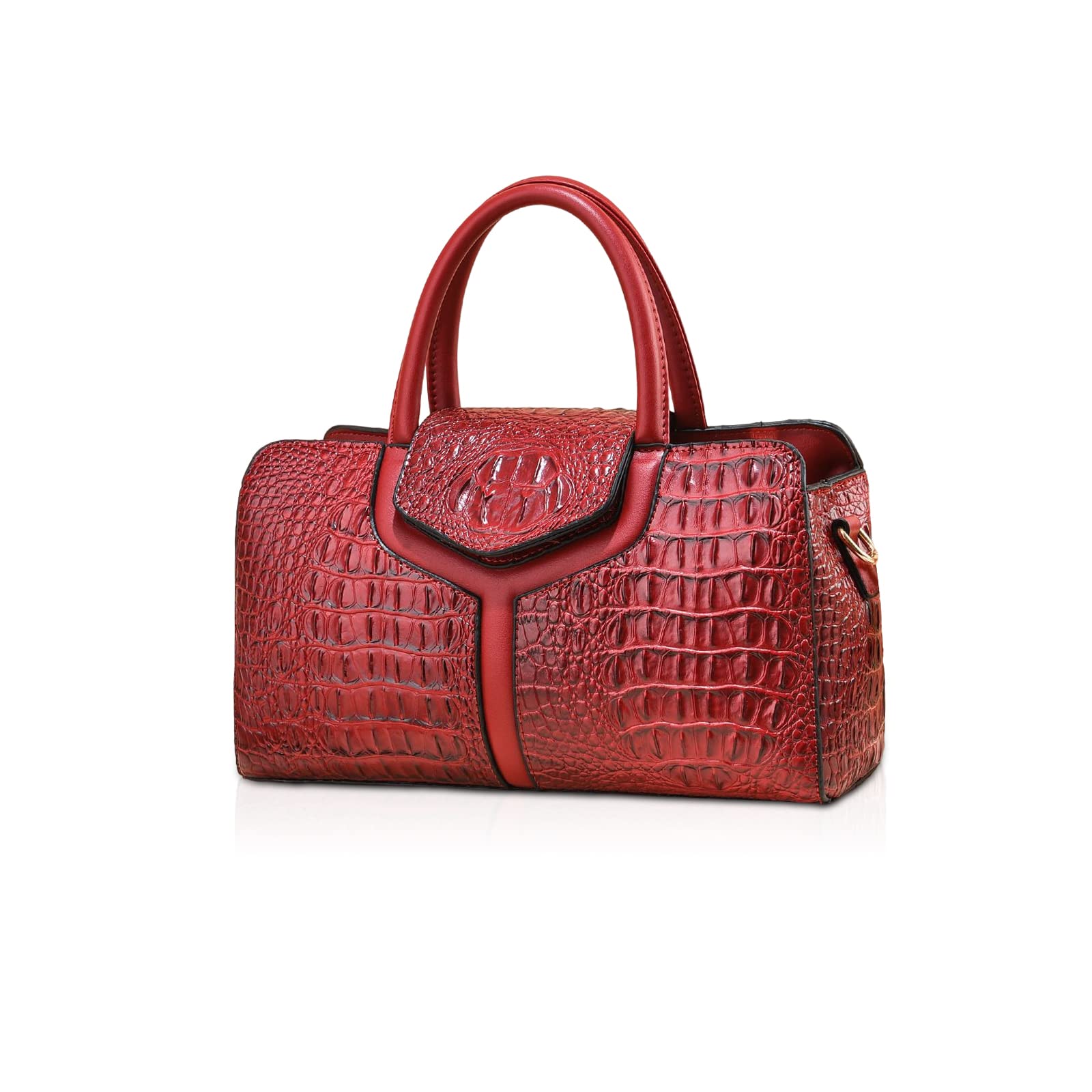 NICOLE & DORIS Sac à Main Femme Crocodile Sac Bandoulière PU Cuir Sac D'épaule Imperméable Sacs à Main Portés Epaule Elegant Sac Rétro Vintage