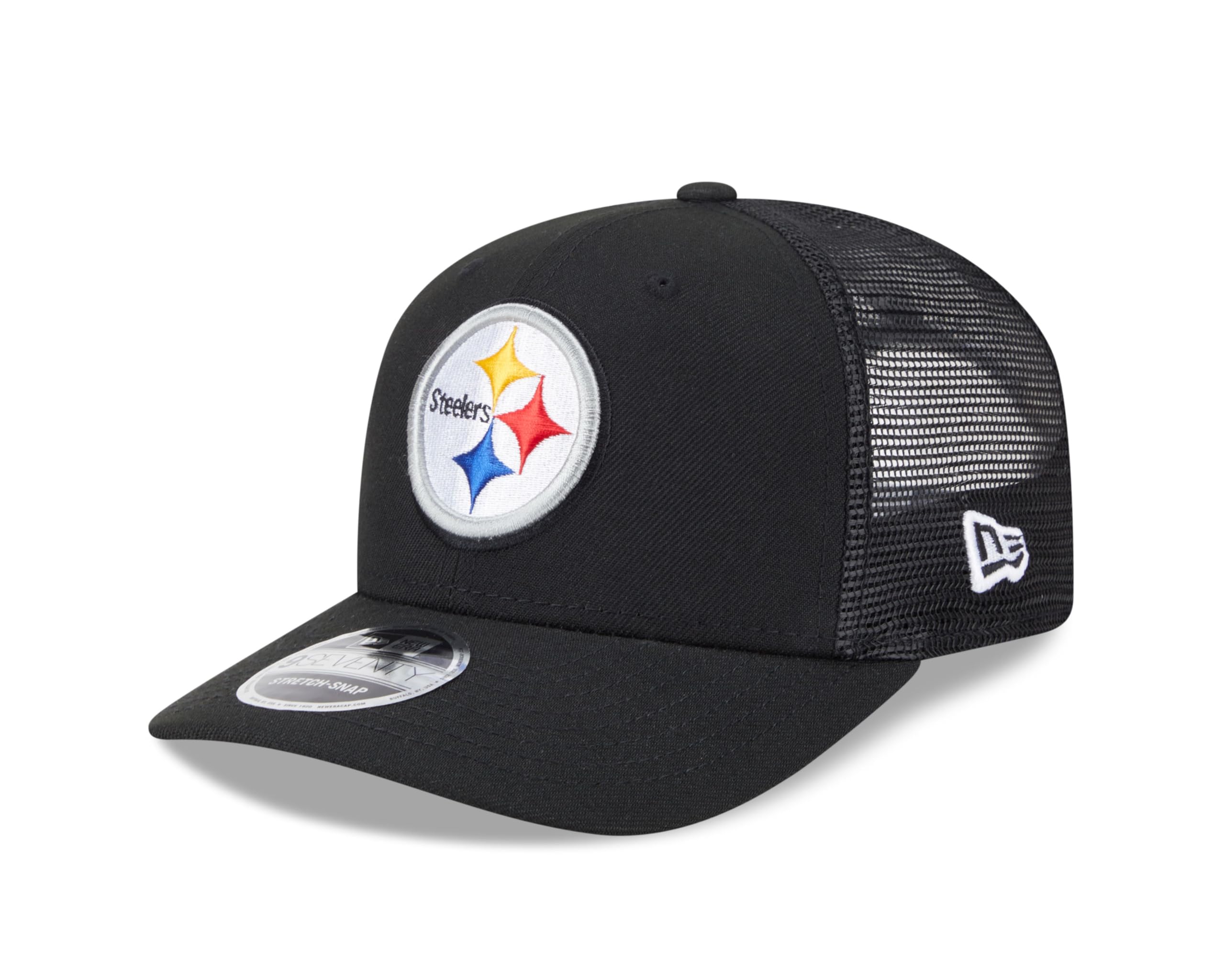 New Era Pittsburgh Steelers 9Seventy Stretch-Snap NFL Trucker Cap Black โ image 1