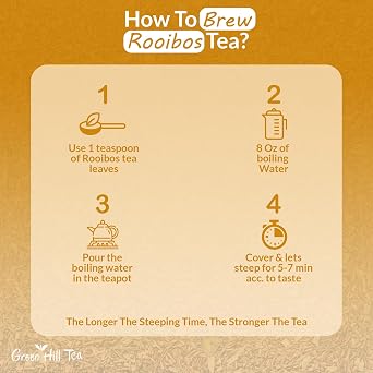 Greenhilltea, Lemon ginger rooibos caffeine free, NON-GMO,Wellness Boosting,HOT& Spicy, Natural ingredients loose tea 4 OZ