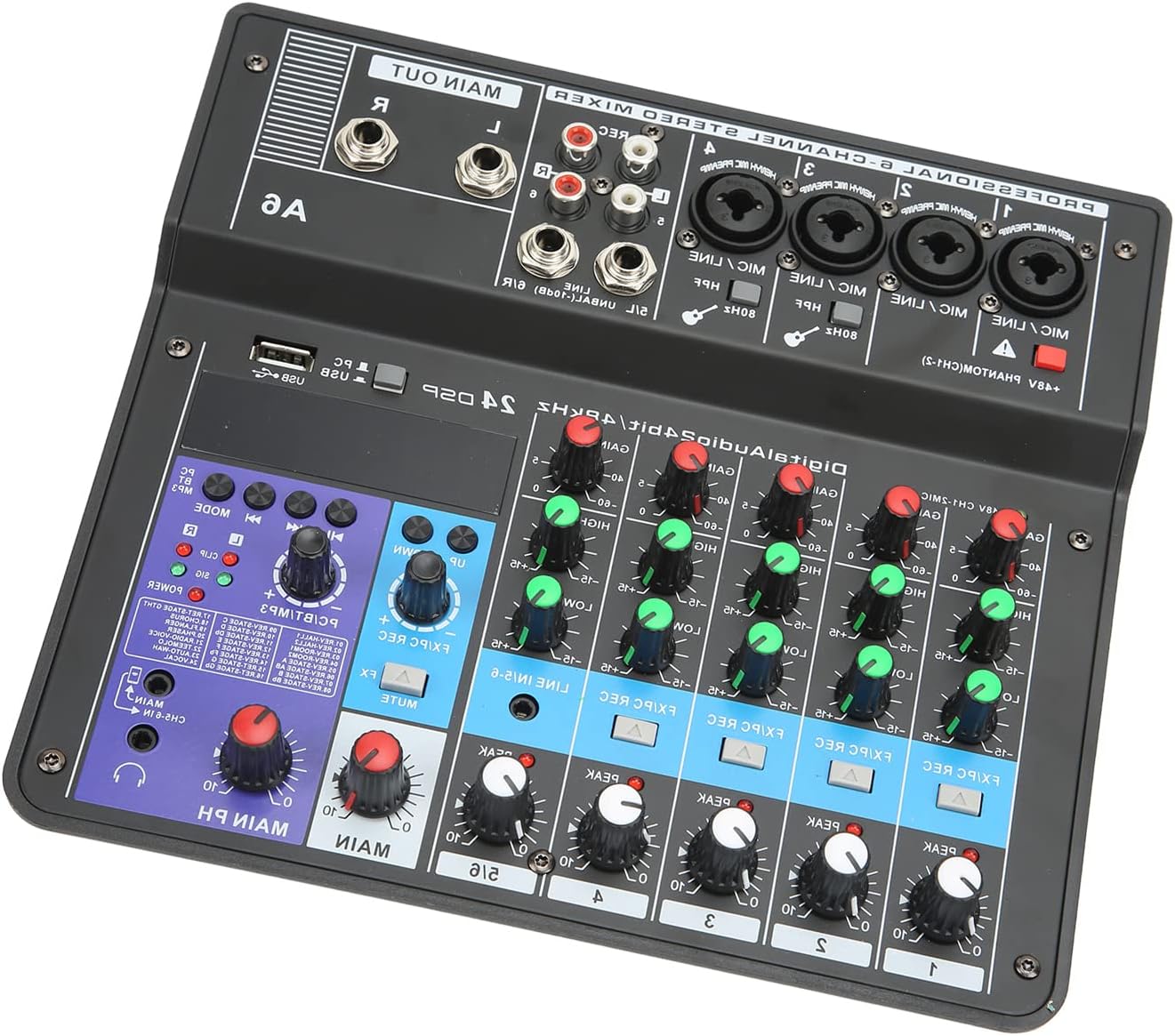 Portable Mini Mixer, Professional Digital Audio Portable
