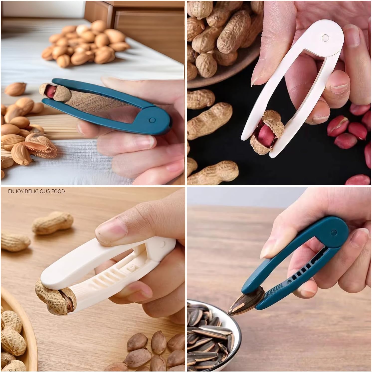6 Pack Pistachio Opener Mini Portable Pistachio Cracker Pine Nut Shell Cracker Pistachio Sheller Peeler Nutcracker Tool for Peanut Melon Seed Roasted Sunflower Seeds Salted Pumpkin Seeds image 5