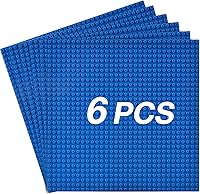 Vista 1 de Placas base clásicas para construcción de ladrillos 100% compatibles con las principales marcas de placas base de 10 x 10 pulgadas, paquete de 6