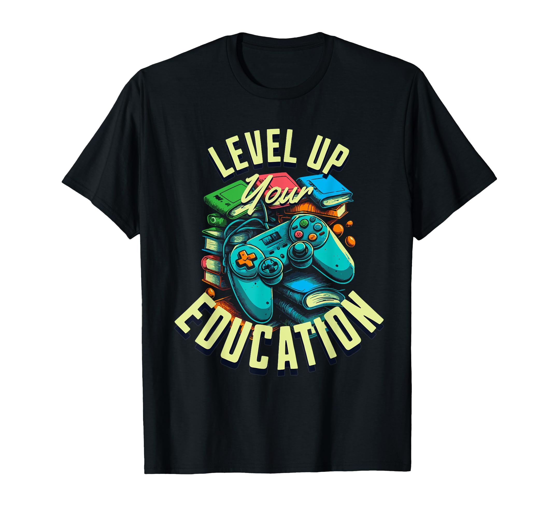 Level Up Your Education - Gaming-Inspired Teacher Design T-Shirt