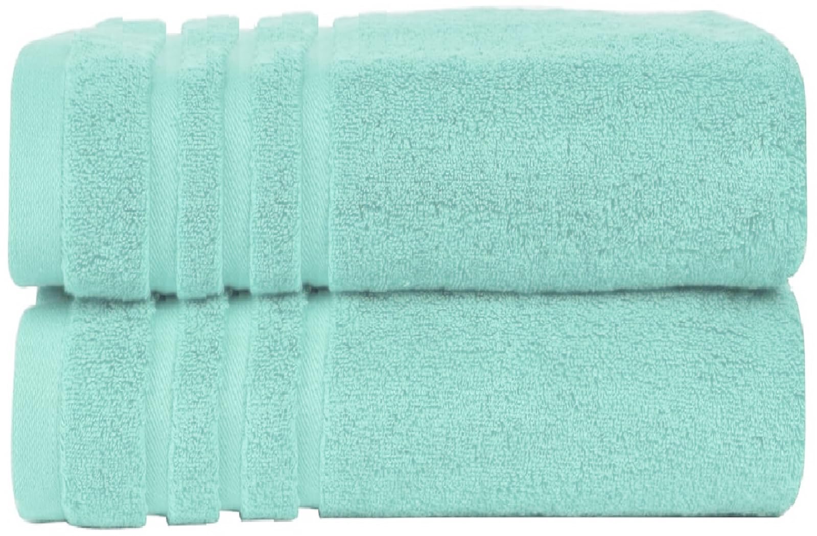 WovenWonder Pack of 2 Super Jumbo Bath Sheets (100 x 200 cm-600GSM) Luxury 100% Egyptian Cotton Soft Extra Large Bath Sheet Towels Highly Absorbent & Quick Dry Hotel Quality Towel Set (Mint)