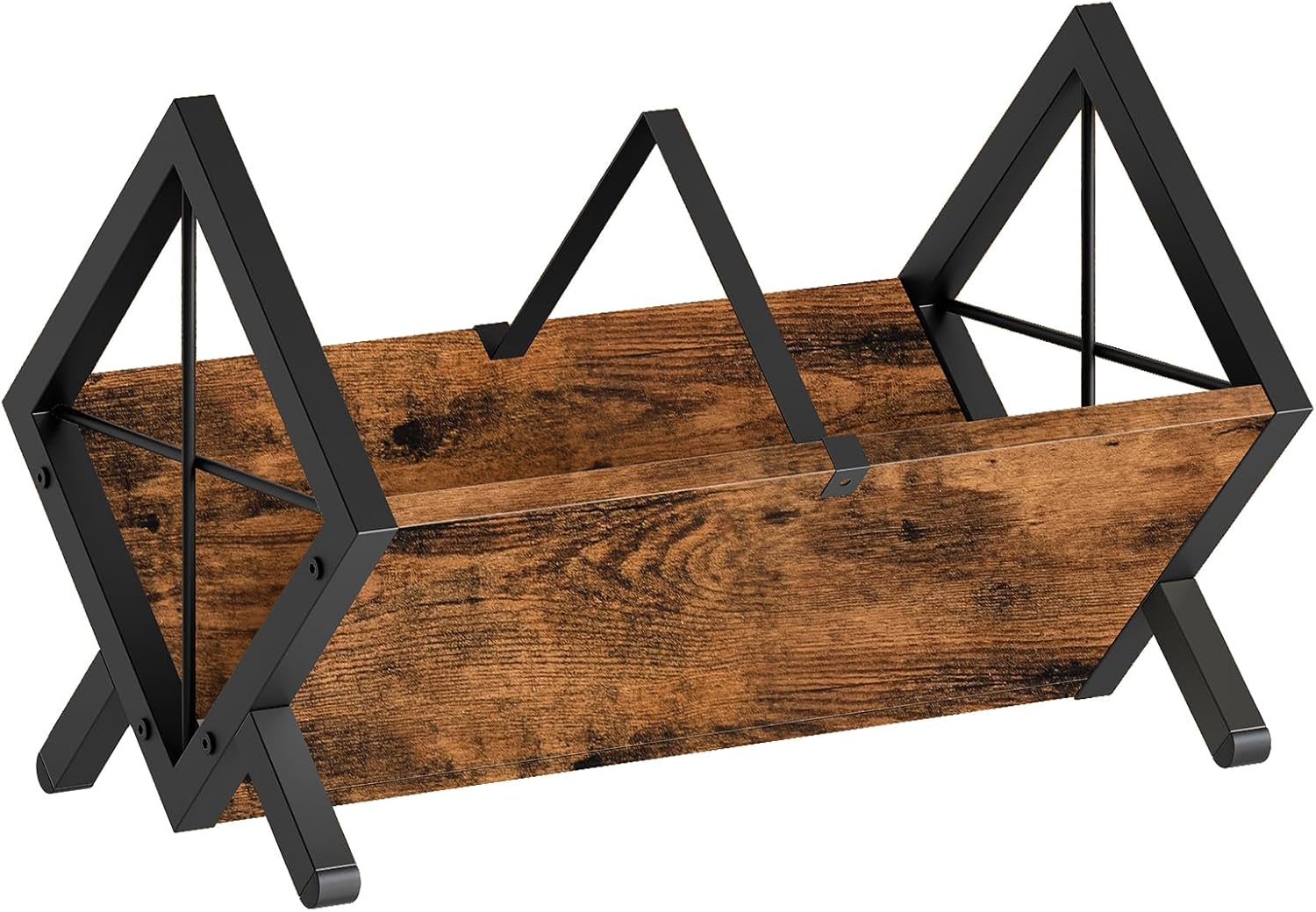 Vinyl Record Holder, Holds 80-100 LP Record Storage Rack, Mail Organizer Countertop, Mail Holder with 4 Slots, CJ06BR-MR04BR