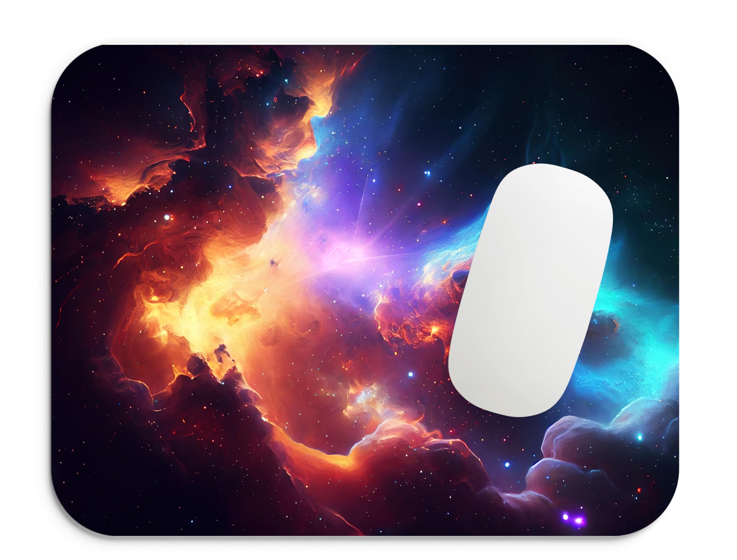 Nebula Abstract Ultra-Detailed- (23cm * 19cm) Mouse pad,Desk Mouse pad,Non-Slip Mouse pad,Rubber Mouse pad,Waterproof Mouse pad,Gaming Desk pad,Custom Mouse pad,Fabric Mouse pad