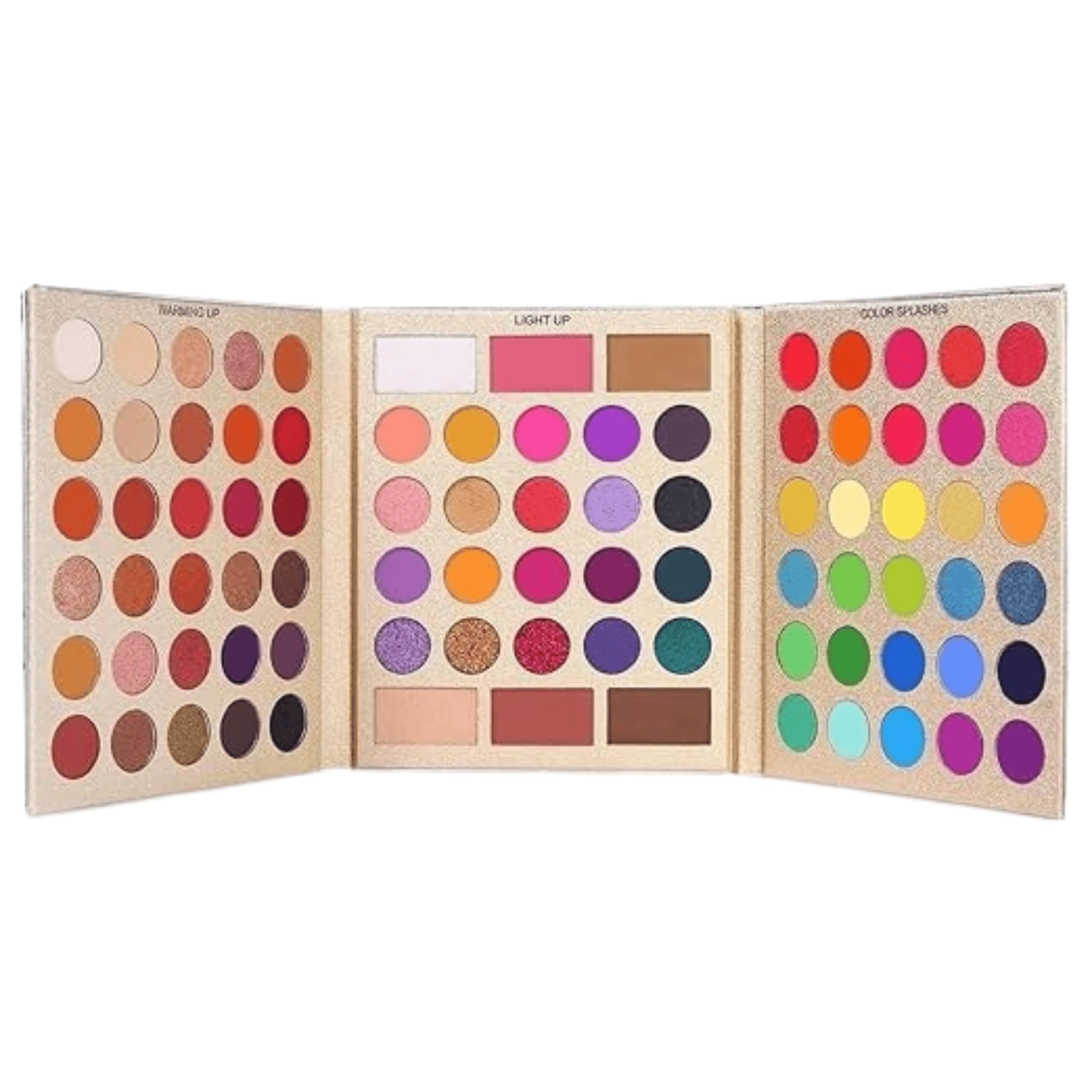 Pretty Eyeshadow All-in-One Makeup Palette – 86 Colors Matte & Shimmer Eyeshadows with Blush, Contour & Highlighter | Highly Pigmented, Blendable Complete Makeup Kit for Women & Girls-image-23