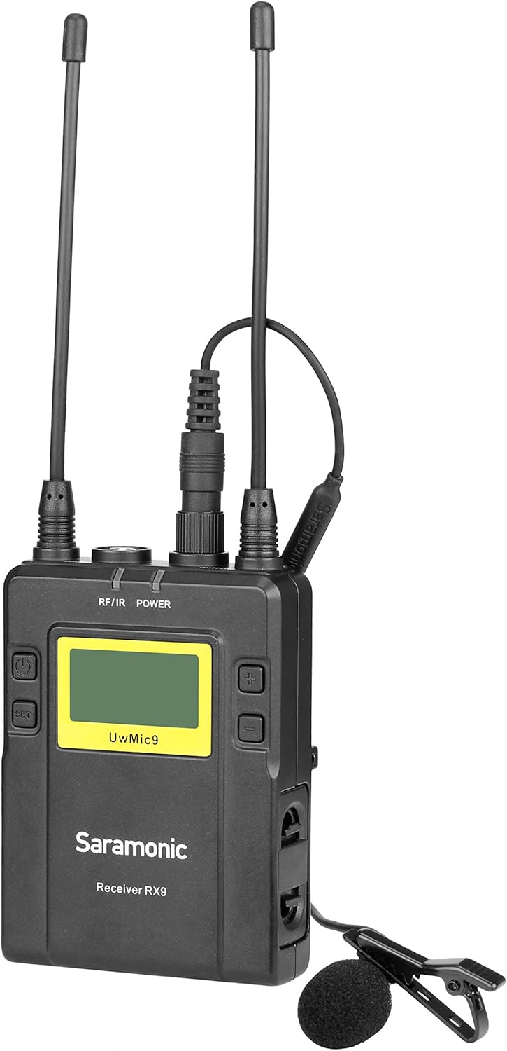 Saramonic Premium 4mm Omnidirectional Lavalier Microphone for Saramonic, Sennheiser, Rode, Azden, Nady, Senal, Boya & More Wireless Transmitters & Recorders w/ 3.5mm (DK3A)