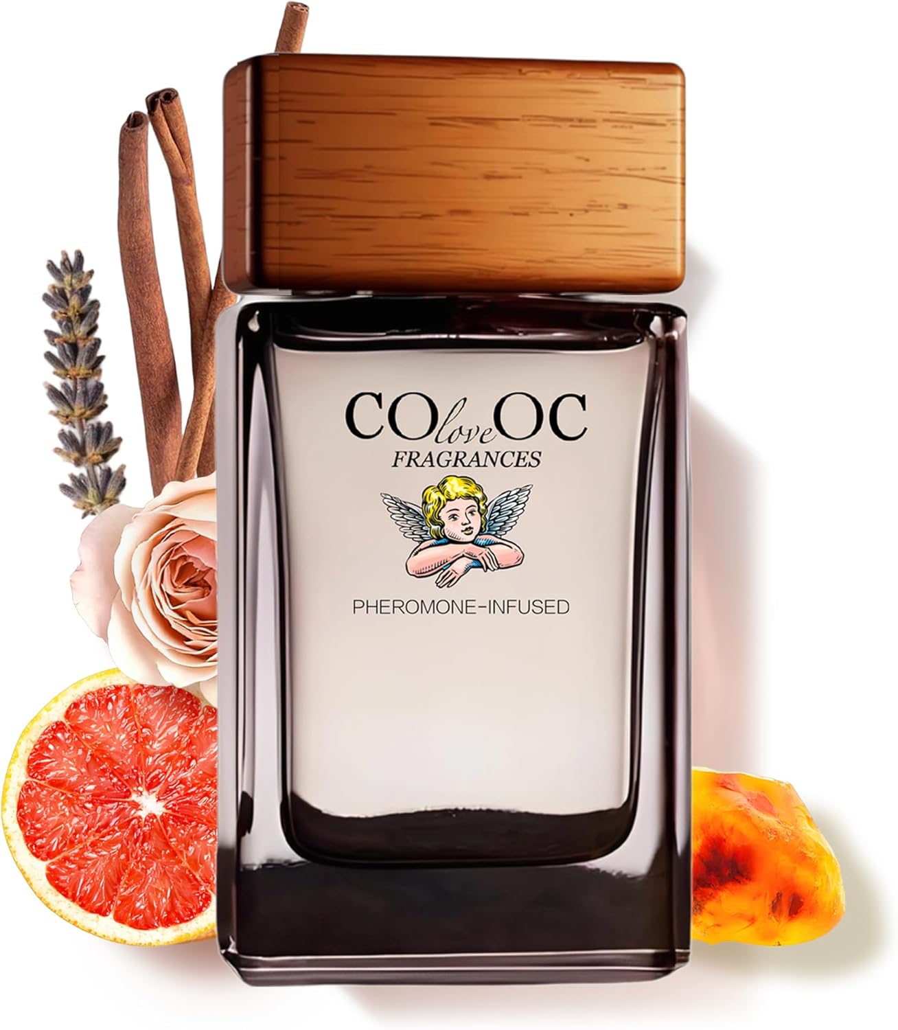 Cupiette The Most Wanted Pheromone Infused Cologne For Men – Spicy Woody Fragrance - Amber & Cinnamon & Grapefruit & Musk & Leather – Long Lasting Feromonas Men's Cologne Perfume Formula,Precious Gift