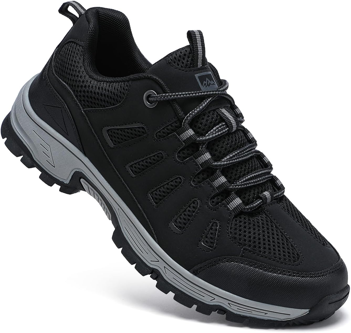 QUH Men's Hiking Shoes - Waterproof Breathable Comfort