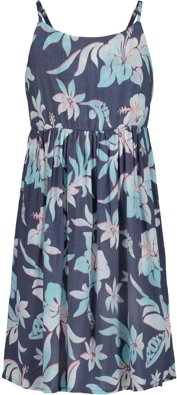 Roxy Girls' Island Cove Sleeveless Dress, Summer Fit & Flare Silhouette