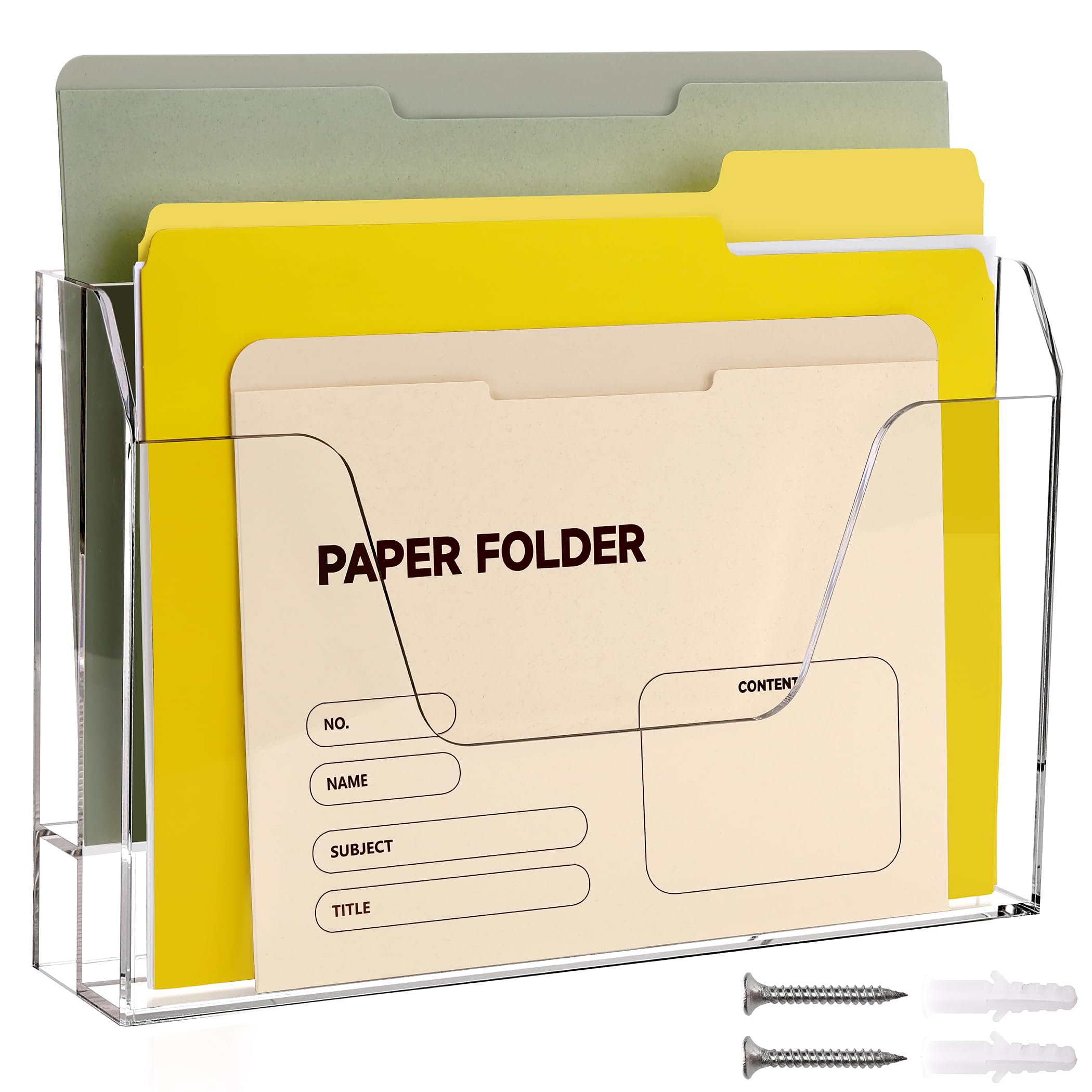 DINGHUO Wall Hanging File Organizer, Acrylic Mail Nigeria