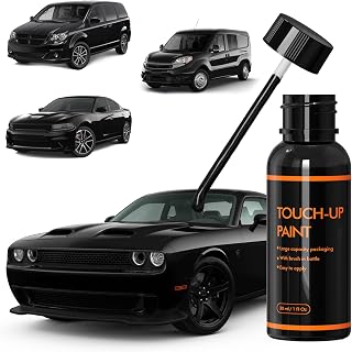 PX8/DX8 Black/Pitch Black Touch Up Paint for Dodge, DIY Car Paint Scratch Repair Kit, Automotive Paints, Quick & Easy Fix Scratch Repair for Challenger/Grand Caravan/Charger/Journey/Promaster