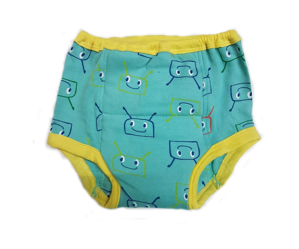 Bhumi Doris Baby Boys And Girls Cotton Training Pants Yellow and Green Color Size L (9 12