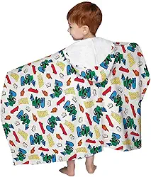 Toalha Capuz Banho Infantil Criança Algodão Felpuda Menino Estampa Skate