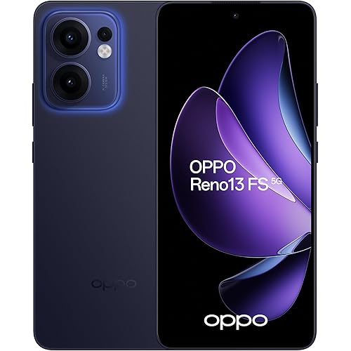 OPPO Reno13 FS Dual-SIM 512GB ROM + 12GB RAM (GSM Only|No CDMA) Factory Unlocked 5G Smartphone (Luminous Blue) - International Version