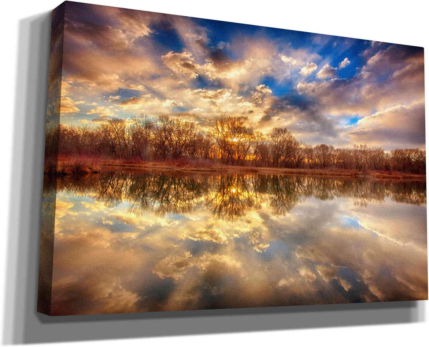 Epic Graffiti 'Chatfield Sunrise' by Darren White, Canvas Wall Art, 18"x12"