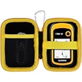 Hard Case Compatible with Garmin eTrex 10/20 / 20x / 30x / 22x / 32x / SE Worldwide Rugged Handheld GPS Navigator (Black + Yellow Case)